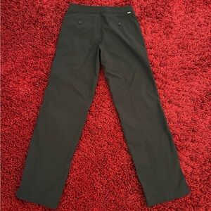 simple black golf pants